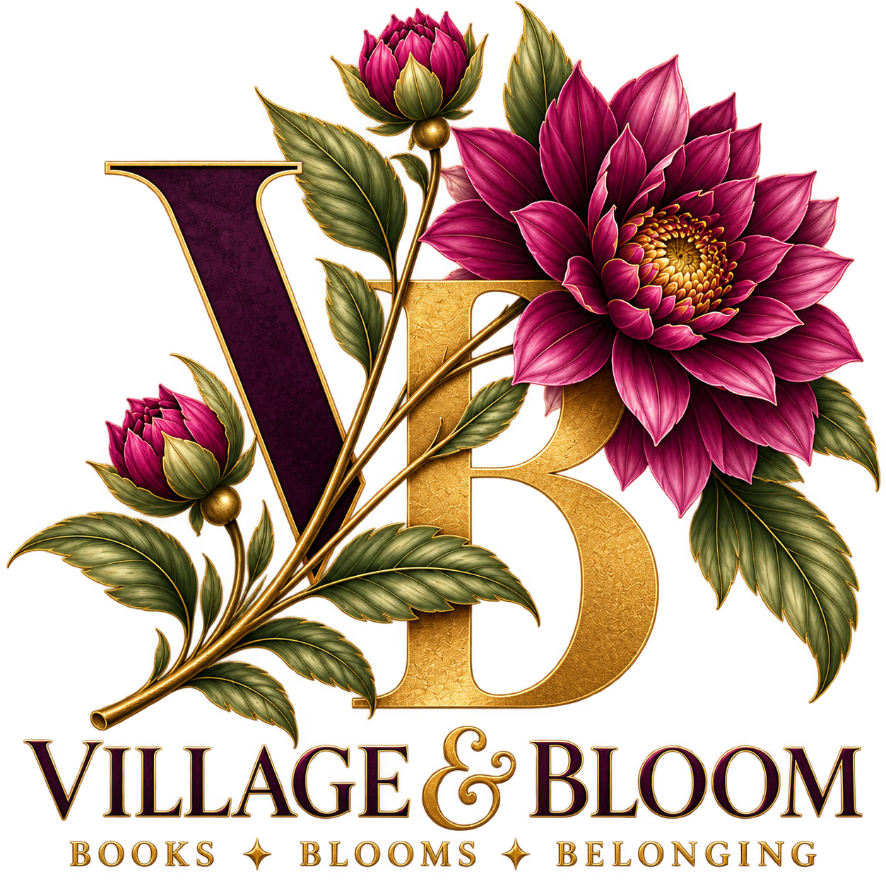 Village & Bloom Floral Monogram